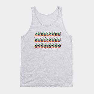 Colorful Leaves Pattern Tank Top